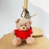 Wearable Teddy Bear Keychain Pendant – Plush Toy Gift for Graduation Season with Logo Print