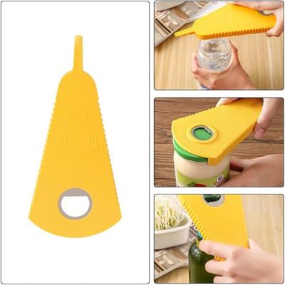 Multifunctional Non-Slip Jar Opener, Bottle Opener for Weak Hands, Effortless, Jar Opener for Seniors with Arthritis, Jar Gripper