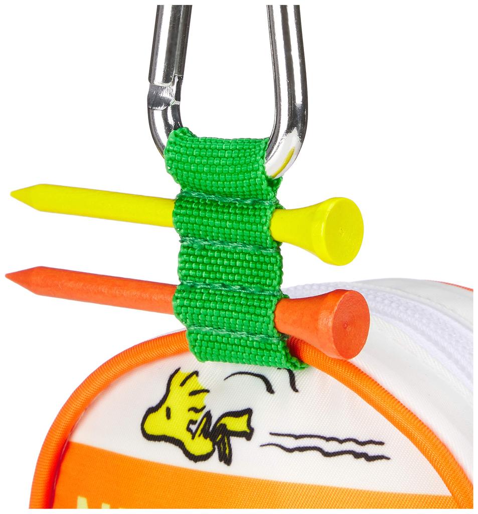 LITE SNOOPY GOLF Snoopy Golf Ball Case with Tee Holder BC Joe Cool with 2 Wood Tees C-94