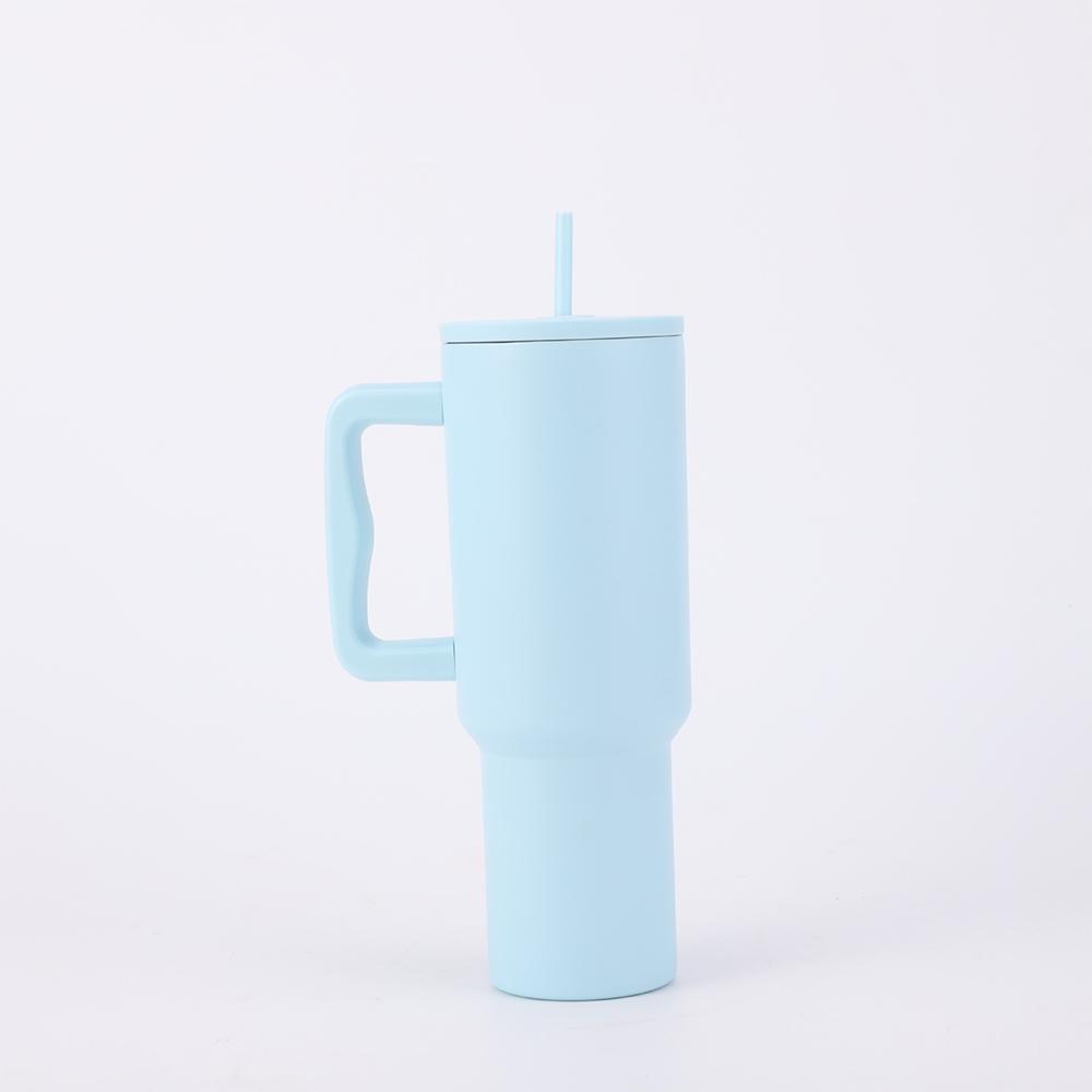30/40oz Vakuum-Thermosflasche Becher mit Henkel Deckel Strohhalm Edelstahlbecher Auslaufsicher Hält Kalt Heiß Reise Auto Kaffeebecher