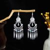 Cross-Border Bohemian Geometric Tassel Earrings
