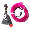 Car Decorative Light Strip Interior Lighting Auto LED EL Cold Lamp Modification Parts 4 MetersBlue