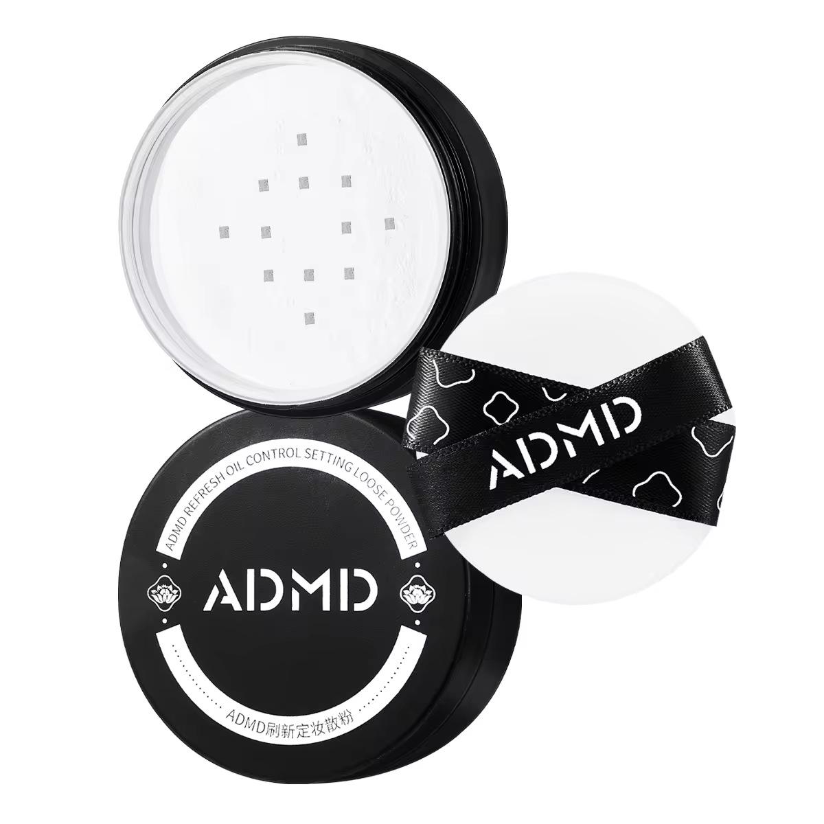 

ADMD Oil-Control Long-Lasting Setting Loose Powder, Waterproof Smudge-Proof Full Coverage Face Powder 2