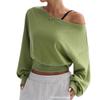 Women S Sexy Off Shoulder Pullover Sweatshirt Street Style Fall Winter