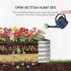 3Pack 2x2x1 Ft Round Galvanized Raised Garden Bed Kit Silver Metal Flower Box Large Planter Outdoor Garden for Planting Fruit H