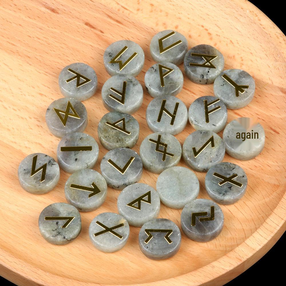 KIMISS Ensemble de pierres runiques 13PCS Symbole Rune Pierres avec Sac