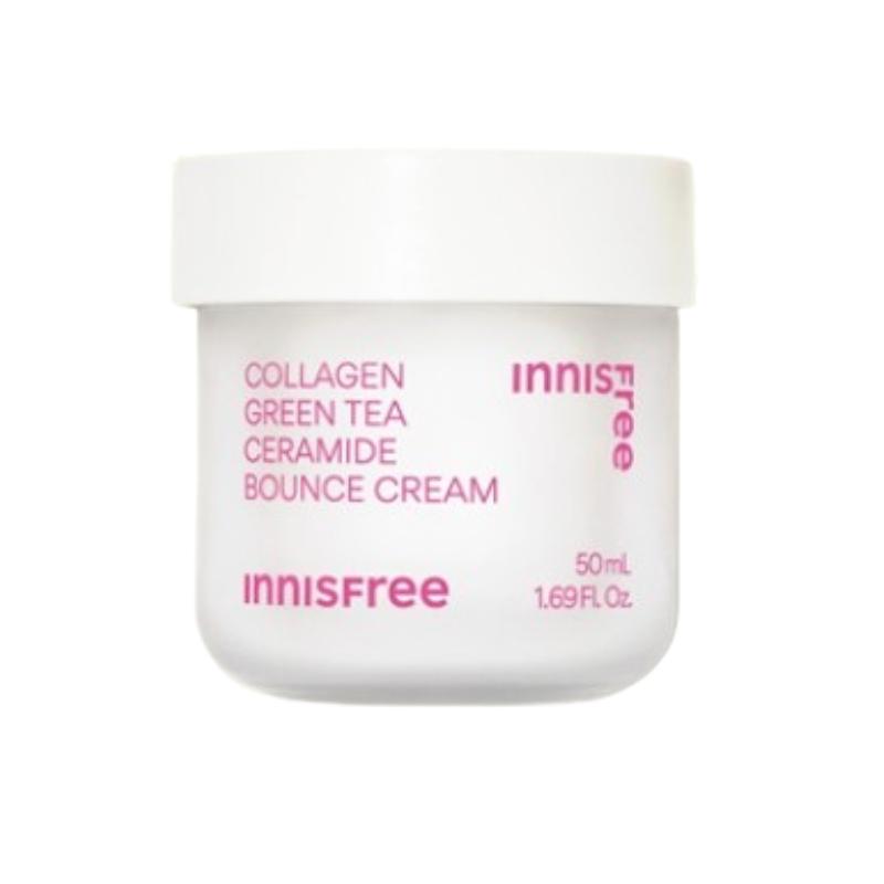 

Innisfree Коллагеновый крем с зеленым чаем и церамидами 50 мл | Укрепляющий и восстанавливающий барьер увлажняющий крем для чувствительной кожи 50ml