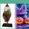 Machine Gum Bubble Colorful Skull Candy Dispenser Halloween Ornament Desktop