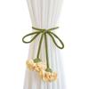 1Pc New Creative Flower Shape Curtain Tieback No Punching No Punching Window Curtain Buckles Elastic Band Curtain Rope Holders