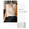 Niliv Simple Silk Tank Silk Solid Stretch Size Women's V-Neck Camisole, Underwear, Top, Pajamas, Sleepwear, Satin, Summer, Breathable, Color,