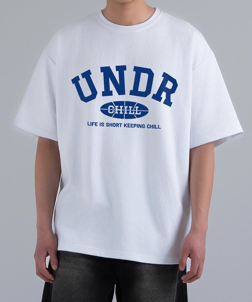UNDEROFF [2Pack] Oversized Crewneck Arch Logo Short Sleeve 3-Piece Set
