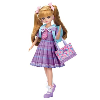 Takara Tomy Puppe Aufregendes Erstklässler Rollenspielzeug für Kinder ab 3 Jahren Licca-chan LD-08 Licca-chan Ankleiden