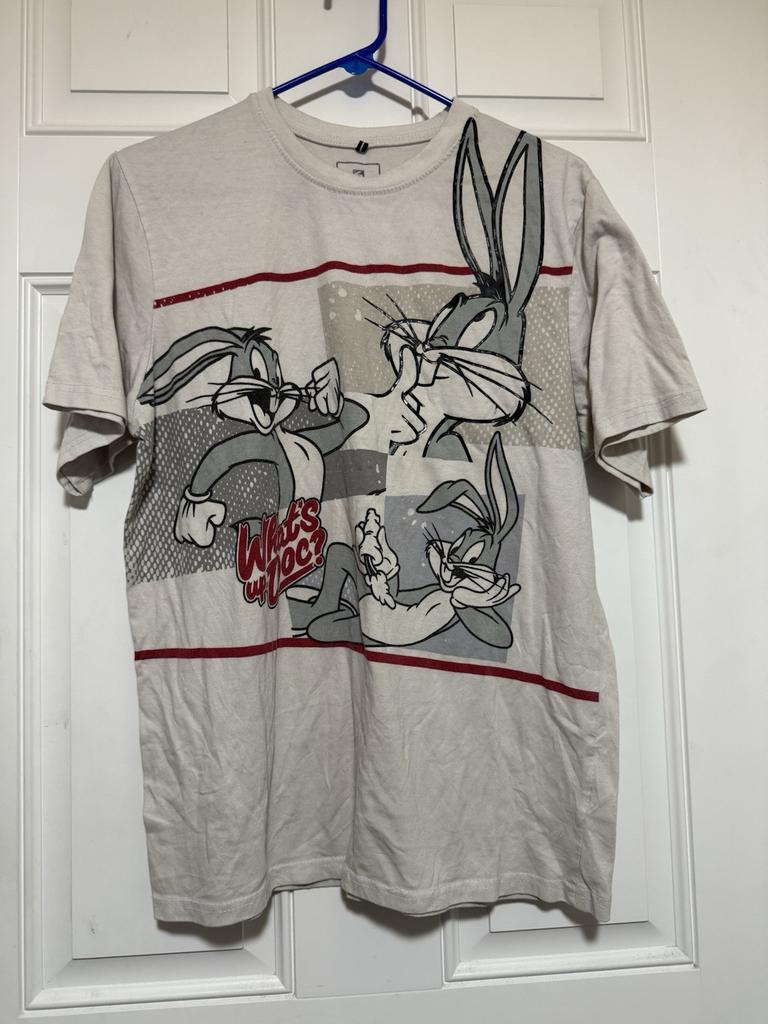 South Pole X Looney Toons Bugs Bunny Retro Inspired Tee Mens Size Large Unisex T-Shirt