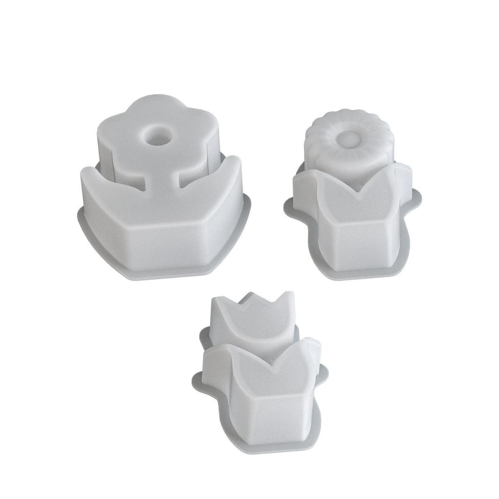 Poppy 3D Flower-Scented Candle Mold: Tulip & Sunflower Silicone Plaster