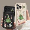 Christmas Tree TPU Phone Case For iPhone Air 16e 17 16 15 14 Pro Max 13 12 Pro 15 16 Plus Candy Color Silicone Soft Cover Fundas