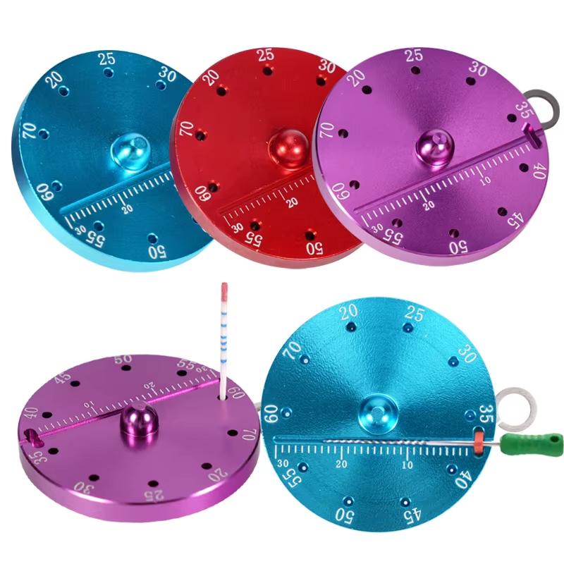Nigf Dental Endo Gutta Percha Points Gauge Cutter With Measure Scale Autoclavable Dentist Tools violetto