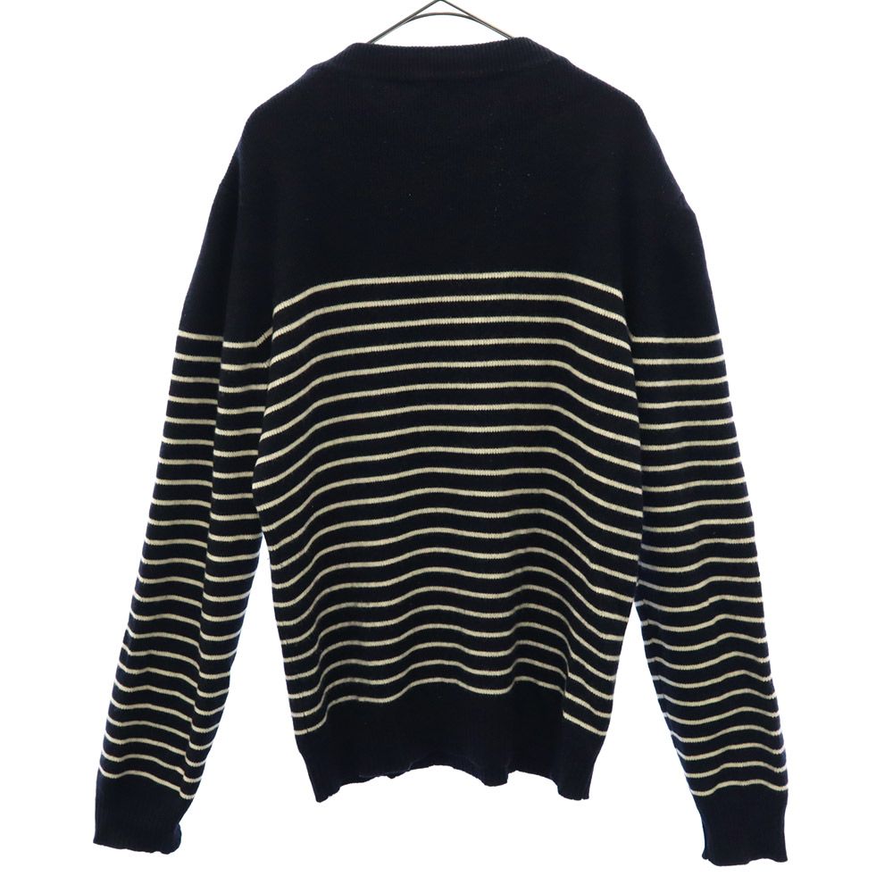 J.W.Anderson. Border Long Sleeve Sweater S Navy X White Knit Men's Used