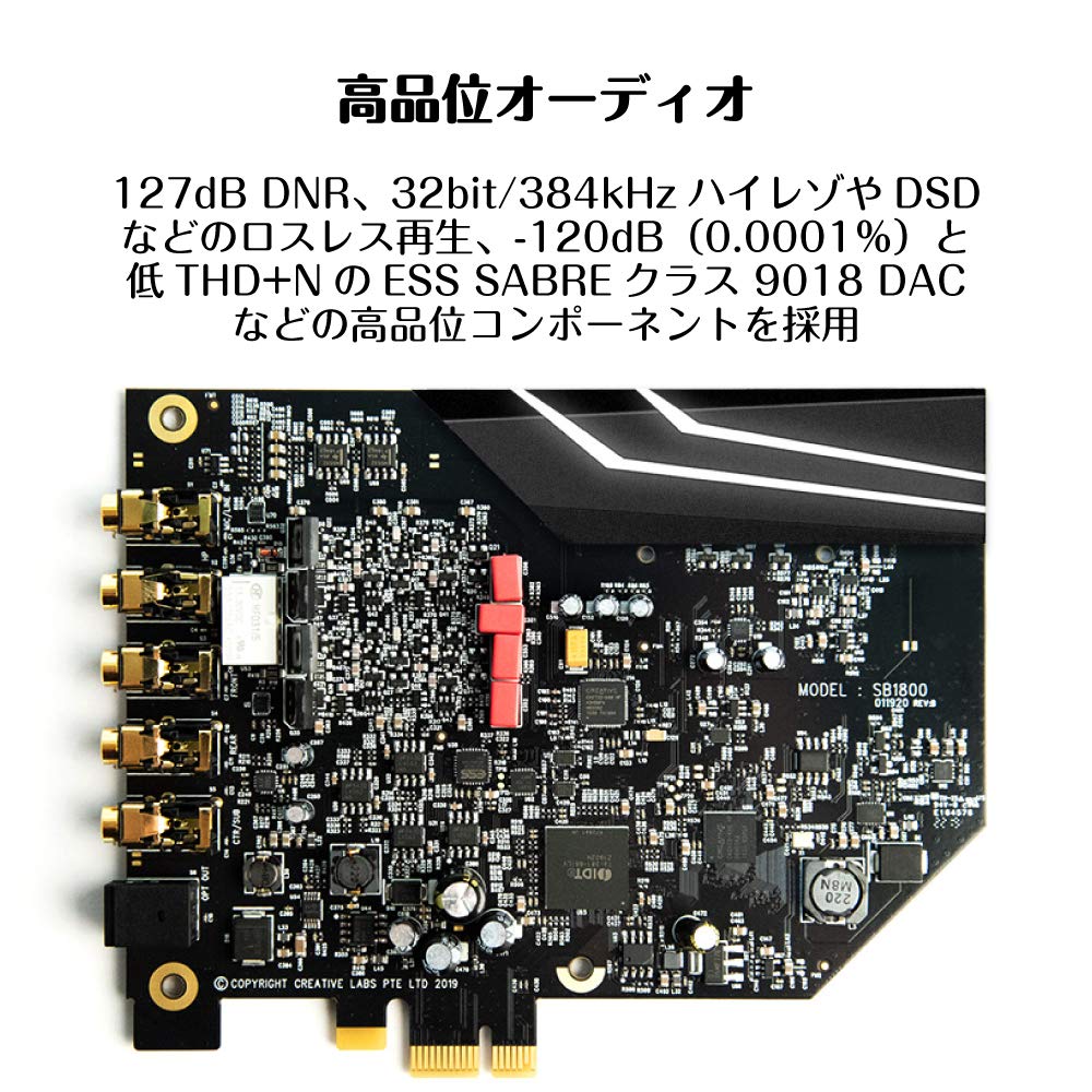 Sound Blaster AE-7 32-bit/384kHz High-Resolution Audio DSD Lossless Playback Compatible SB-AE-7
