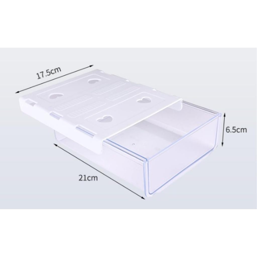 Arm Drawer Set Desk Storage Storage Box with Adhesive Tape x King's Under-Desk (2 pieces) - Tray, Attachable, Slide-Out Double-Sided (Green 2)