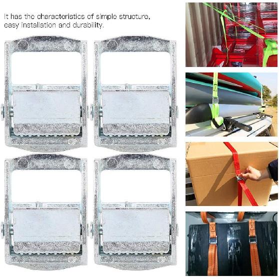 4 Stück Zinklegierung Schnalle Klemmschnallen Verpackungsschnalle für Hochleistungs-Zurrgurt?Niederzurrgurt