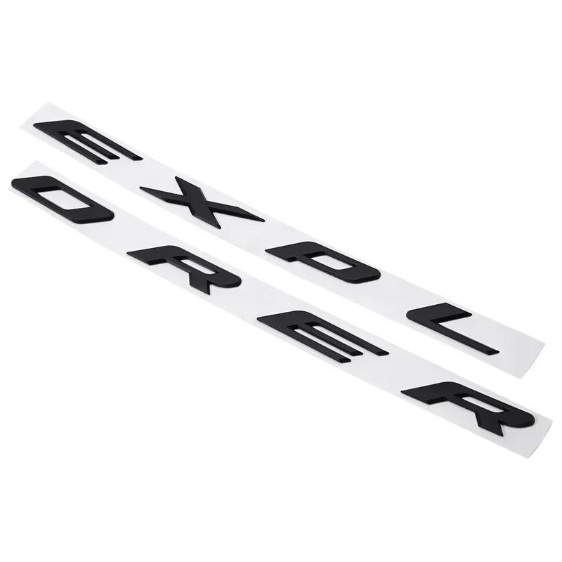 3D ABS Chrome Black Explorer Logo Car Front Hood Emblem Bonnet Letters Badge Sticker For Explorer 2020 2021