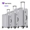 Aluminum Frame Carry-On Suitcase Set: 20"/24"/28" Password-Protected Luggage