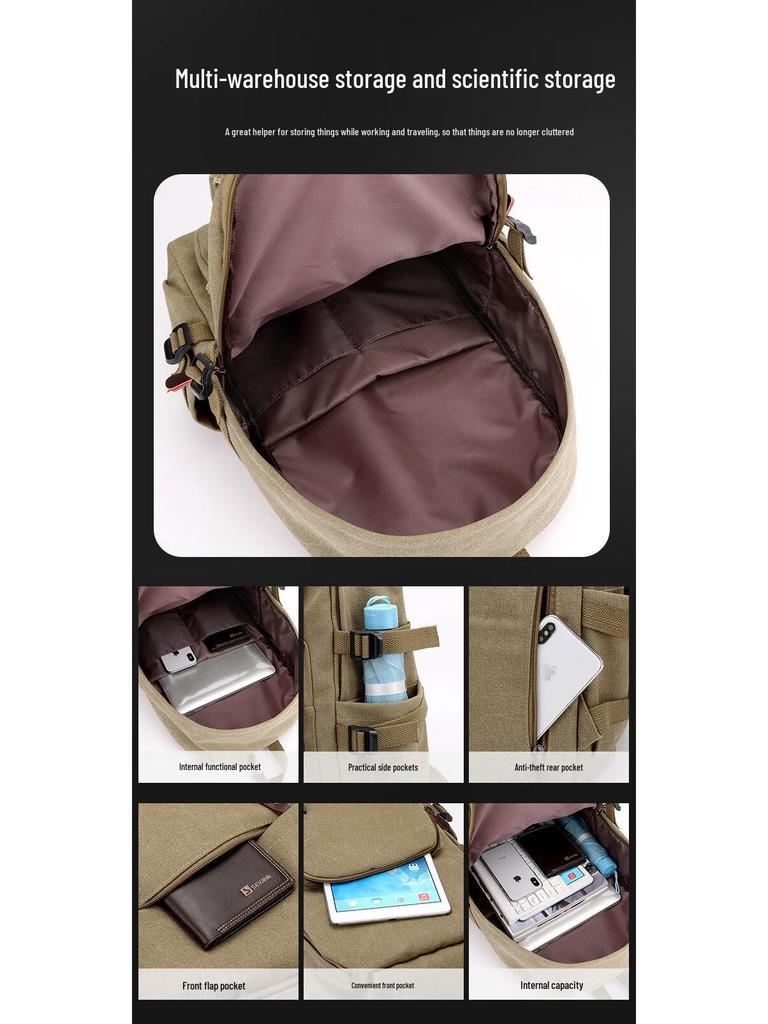 Warnerheim Large Capacity Casual Backpack