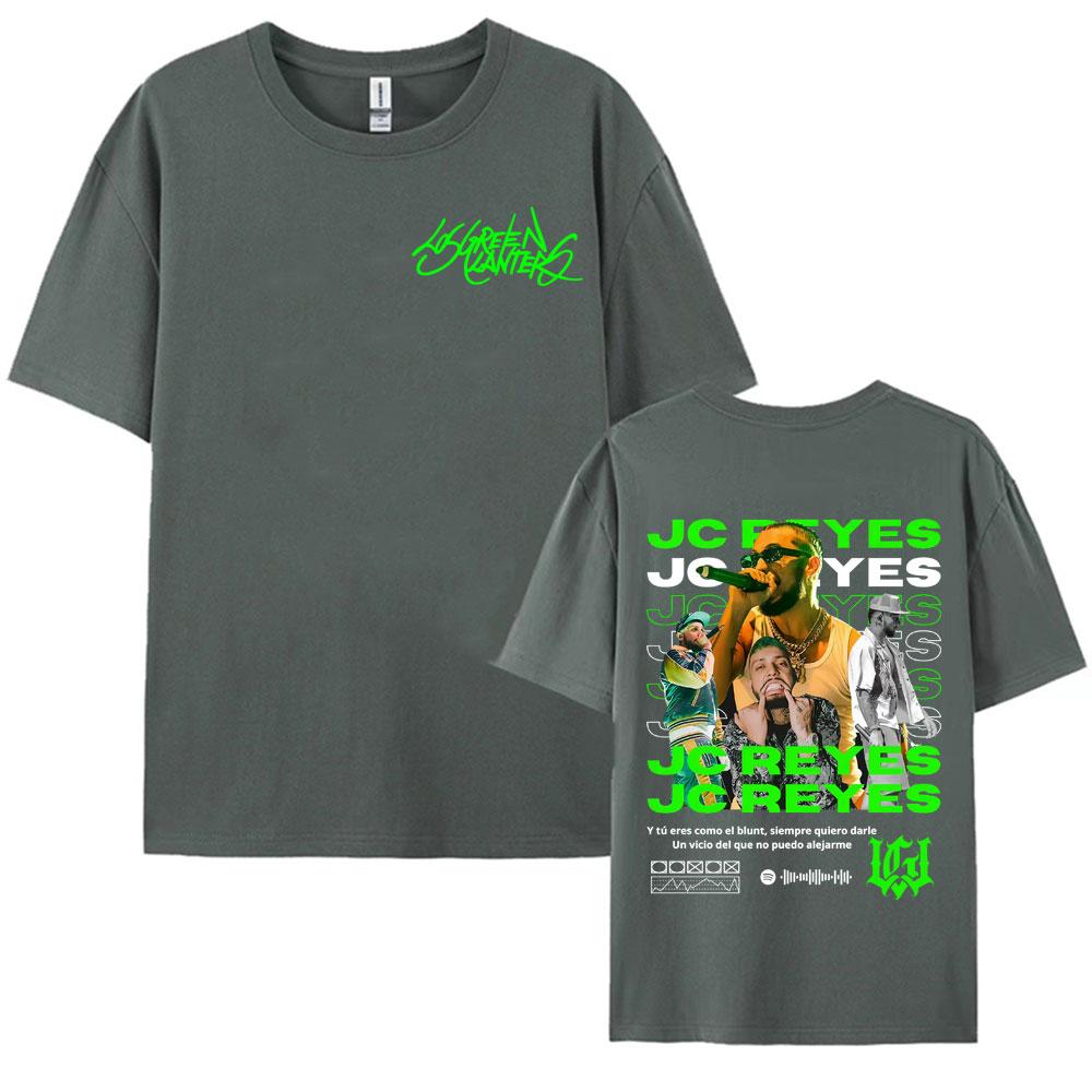 Rapper Jc Reyes Tour 2025 Double Sided Printed Tee Shirt Men Women Harajuku Fashion Gothic Tshirt Summer Comfort Cotton T Shirt
