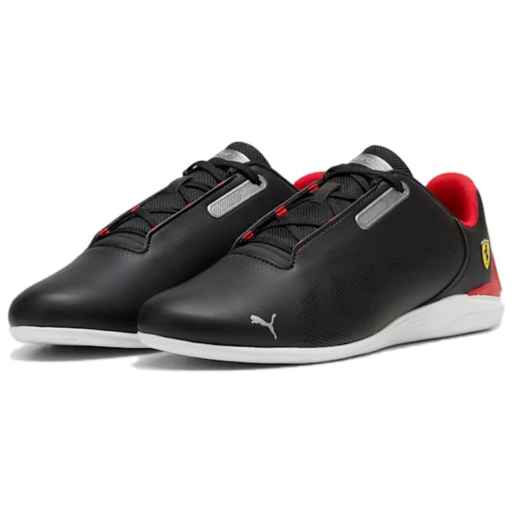 New PUMA Scuderia Ferrari Anti Slip Wear Resistant Low Top Casual Shoes Unisex Black 308395-01