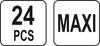 SET OF 24 MAXI BLADE FUSES YT-83140 YATO