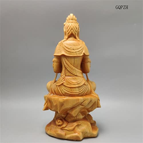 Buddhist Statue, Wood Carving, Kannon Bodhisattva Statue, Natural Cliffside Wood Carving, Artwork, Kannon Statue, Feng Shui, Good Luck, Prayer, Protec