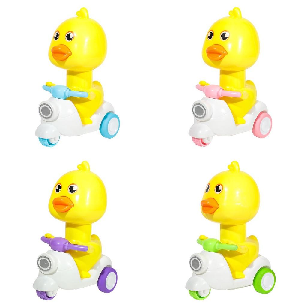 Plastic Pushback Kids Toy Car With Cartoon Duck Design For Developing Motor Skills And Parentchild Play