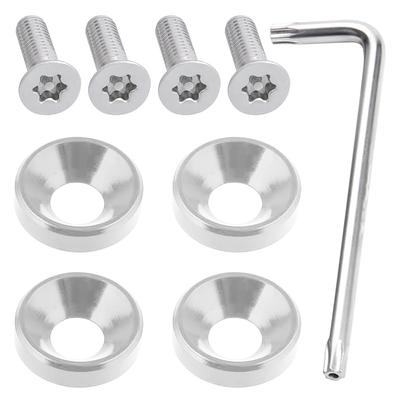 Singertop Car License Plate Bolts Anti-theft Bolts Security Bolts License Frame Screws M6 Motorcycle