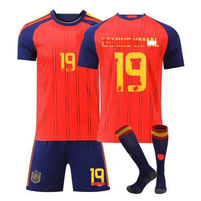 2026 FIFA World Cup Spain Home Jersey #19 Lamine Yamal