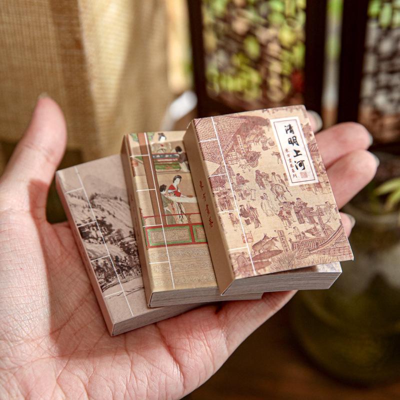 Oriental Scroll Series Stickers: Ancient Style Paintings & Calligraphy for DIY Collage