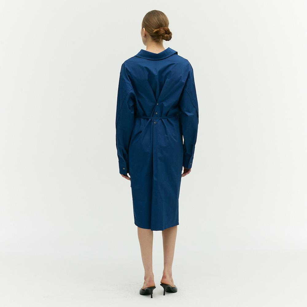 Ibiem Shirt-Style Long Dress Emp3Wop010
