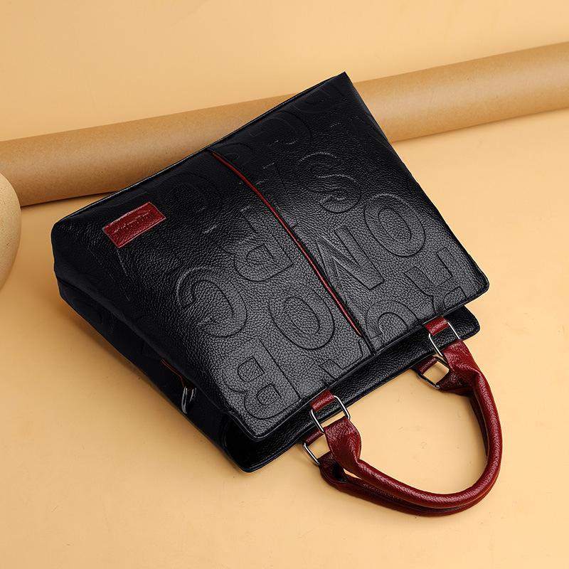 Fashion Letter Handle Bag Women Pu Leather Shoulder Bag Large Capacity Handbag Designer Brands Crossbody Bag Lady Purse Femme Quality