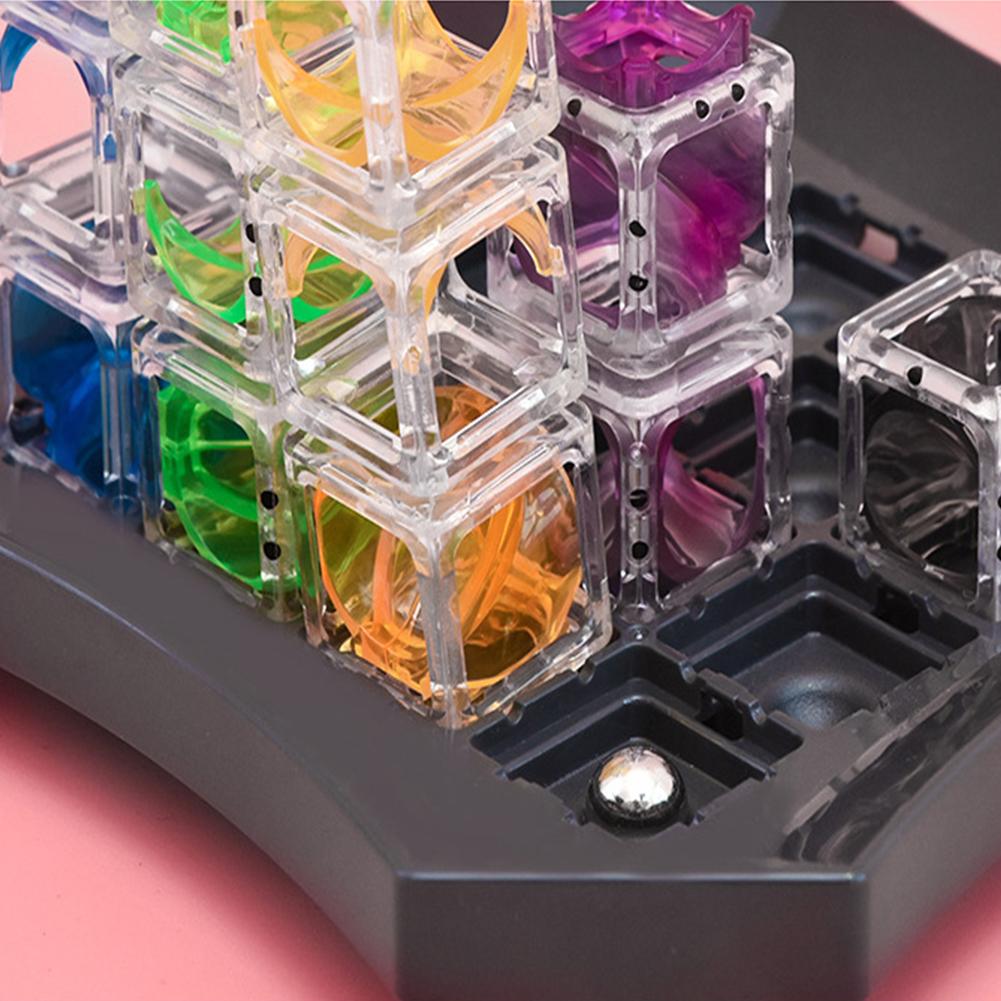 Labirent Misket Koşusu Zeka Oyunu Yapı Projesi Oyuncaklar Yapım Seti Okul Öncesi Eğitici Oyuncaklar 4-6 Yaş Erkek ve Kız Çocuklar İçin