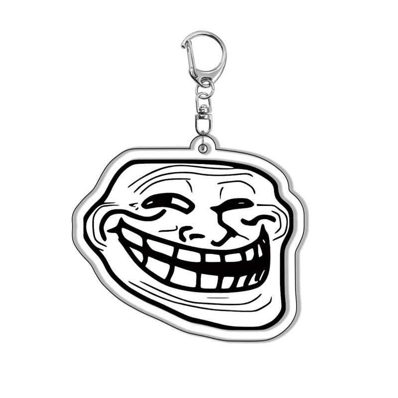 

Short Cartoon Strip Rage Comic Acrylic Key Chain For Gift Phone Bag Pendant 6 cm