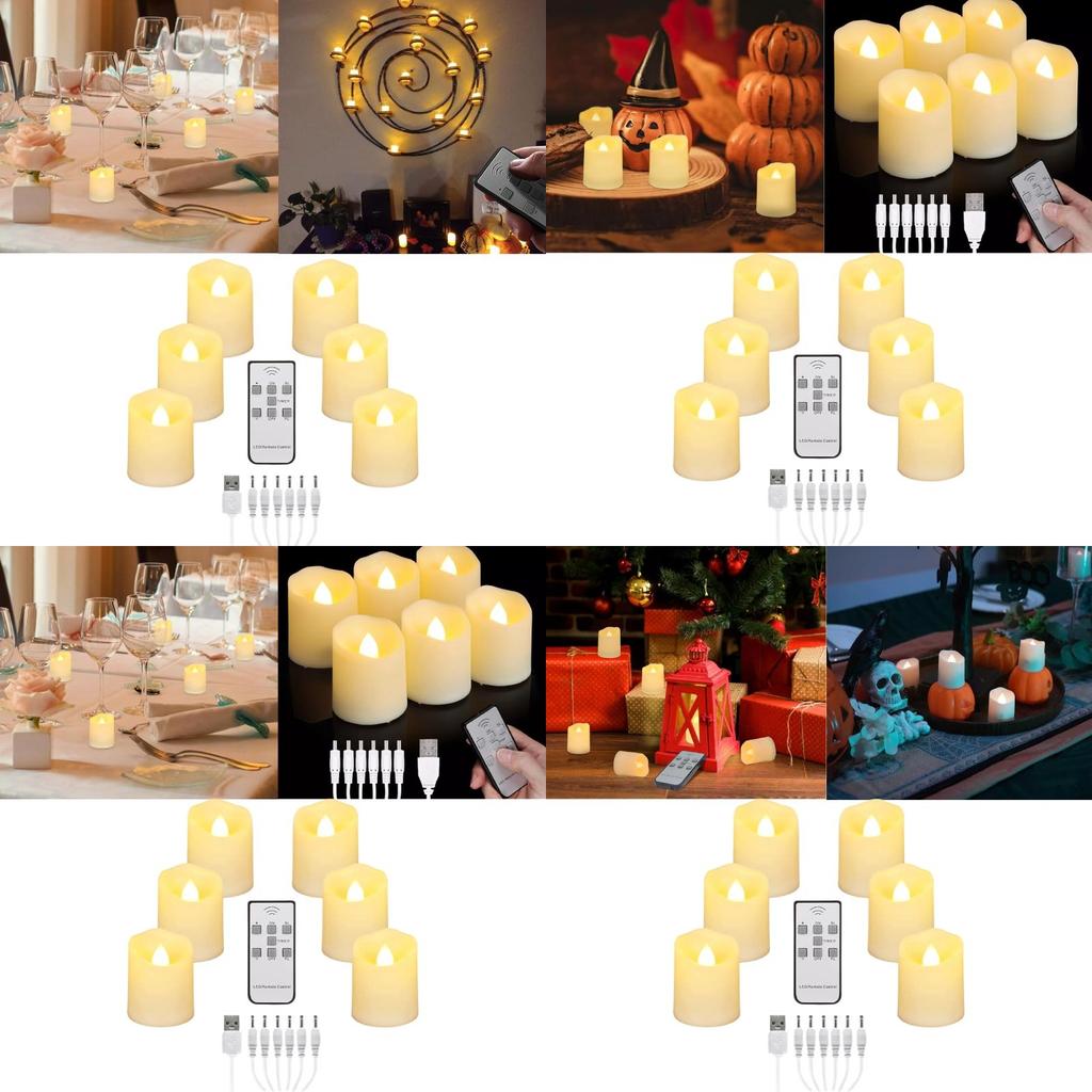 Elegant Usb Plastic Led Candle Light For Birthday Wedding Party Decoration And Timed Remote Control