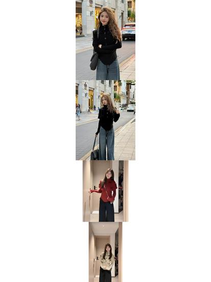 Set șal și pulover tricotat casual coreean intelectual pentru primăvară și toamnă