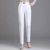 Women Solid Elegant Ankle-Length Pants Office Ladies Skinny Chic Trousers Female Casual Fashion Pant