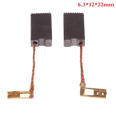 2Pcs 6.3*12*22Mm Mini Drill Electric Grinder Replacement Parts Carbon Brushes