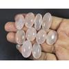220Cts.Natural Pink Rose Quartz Oval Shape Cabachon Loose Gemstone 10Pcs Lot C-2523