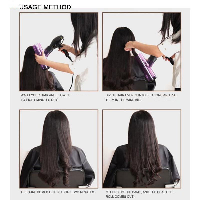 Magic Hair Roller Drying Cap Blow Wind Curl Hair Dryer Cover Hair Care Barber Tools