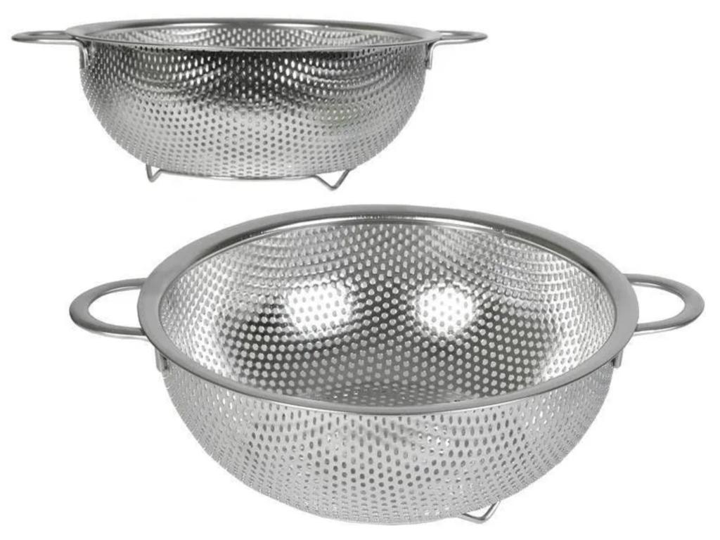 Stainless Steel Basket, Multi-purpose Basket With Dense Holes, Double-ear Basin Rice Washing Sieve