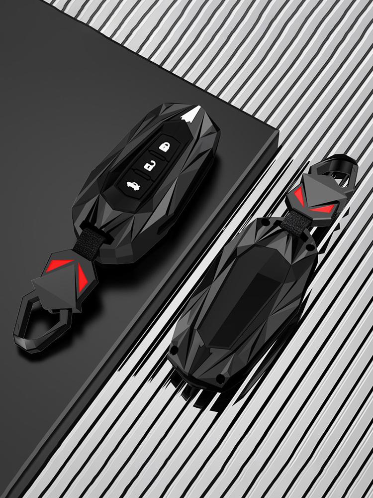 Zinc Alloy Car Flip Key Case Cover Shell For Geely Atlas Boyue Nl3 Ex7 Suv Gt Gc9 Emgrand X7 Borui Auto Holder Accessories