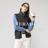 Casual Thick High Neck Knitted Vest Women's Layered Coat Temperament Cardigan