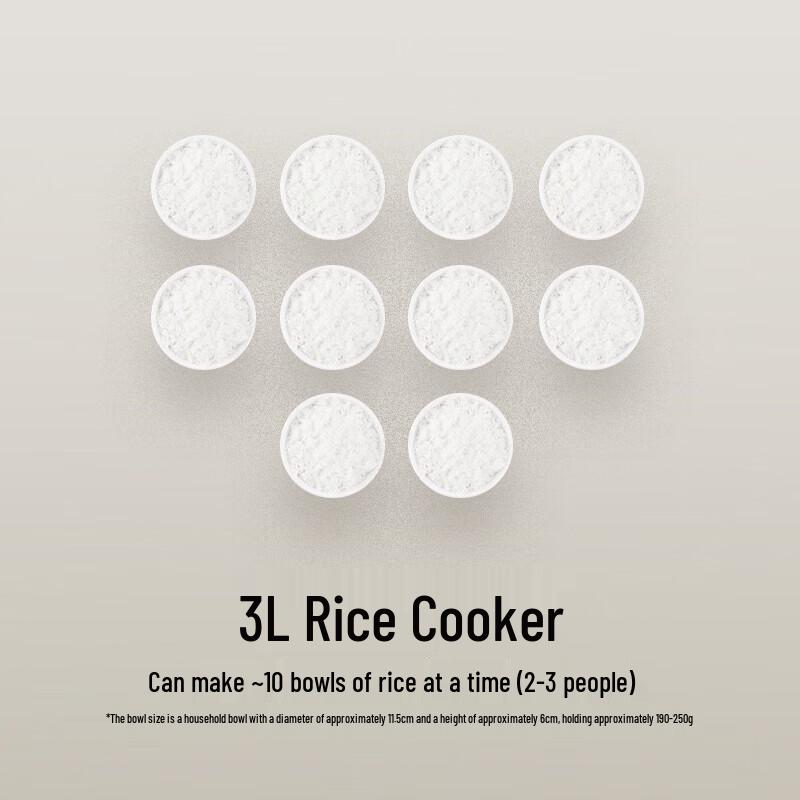 Xiaomi Mijia S1 Intelligenter IH-Reiskocher 3L CN-Stecker (Adapter enthalten)