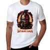 Spartan Bold Warrior Portrait White T-Shirt